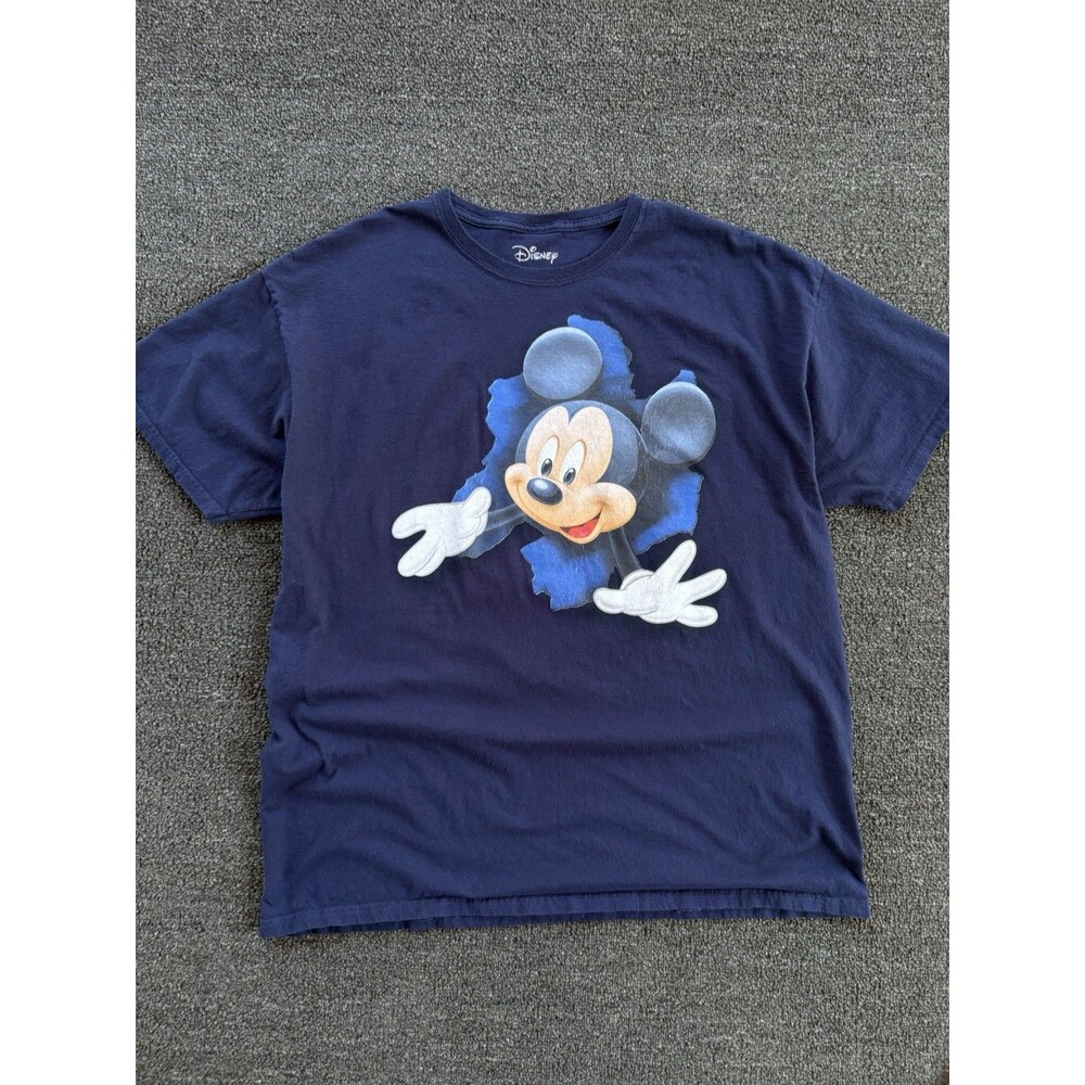 Disney Dreams Florida Mickey Mouse Crawl through Adult Large Blue TShirt